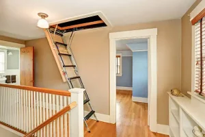 Attic door noise reduction