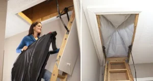 Attic stair insulation kit